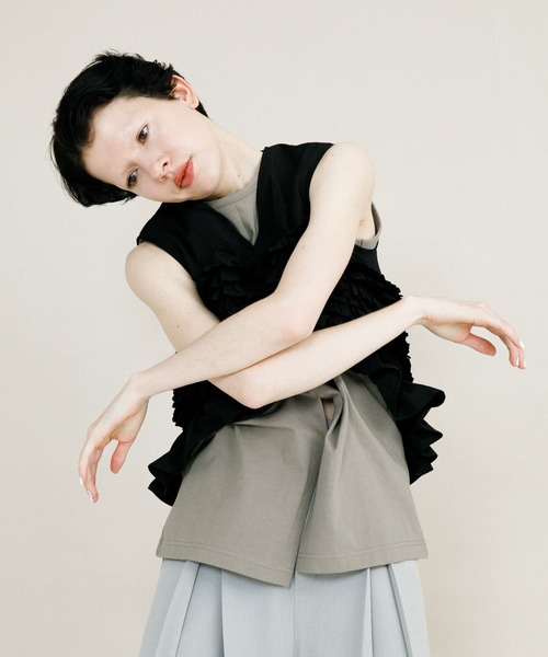 セール】slit no sleeve tee（タンクトップ）｜LAATO（ラート