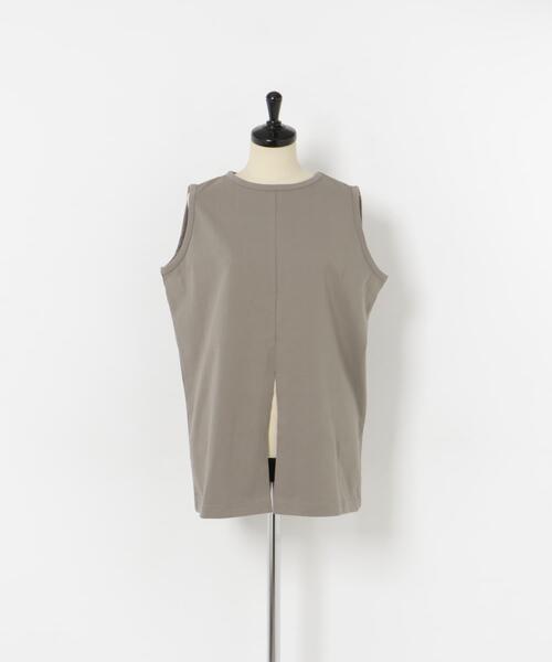 LAATO（ラート）の「slit no sleeve tee（タンクトップ・レディース・ナチュラル/ホワイト・FREE）」の19枚目の写真