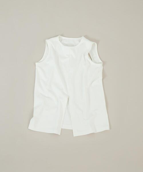 LAATO（ラート）の「slit no sleeve tee（タンクトップ・レディース・ナチュラル/ホワイト・FREE）」の10枚目の写真