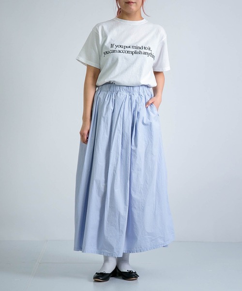 D.M.G.（ドミンゴ）の「[D.M.G / ディーエムジー] US天竺 SSプリントTee 【if you~/BTTF】（Tシャツ/カットソー・レディース・ゴールド/オフホワイト/ブラック・M/S）」の12枚目の写真