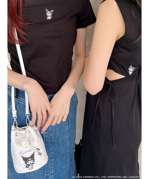 MERCURYDUO（マーキュリーデュオ）の「【メロクロコラボ】クロミキンチャクショルダーバック（ショルダーバッグ・レディース・オフホワイト/ブラック・FREE）」の8枚目の写真