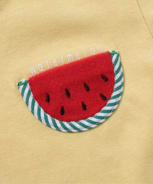 apres les cours(アプレレクール)の「【UVカット/速乾/接触冷感】モチーフポケット半袖Tシャツ_ジュニア対応(Tシャツ/カットソー・キッズ・アイボリー/ピンク/ミント/イエロー・120/130/100/110/80/90)」の8枚目の写真