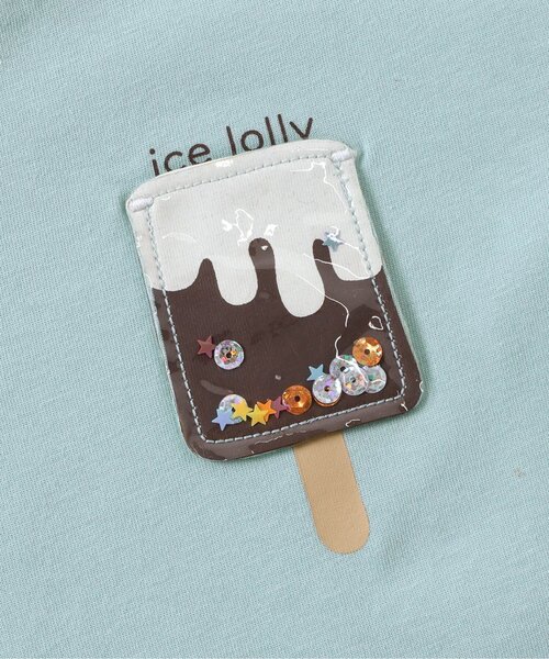 apres les cours(アプレレクール)の「【UVカット/速乾/接触冷感】モチーフポケット半袖Tシャツ_ジュニア対応(Tシャツ/カットソー・キッズ・アイボリー/ピンク/ミント/イエロー・120/130/100/110/80/90)」の10枚目の写真