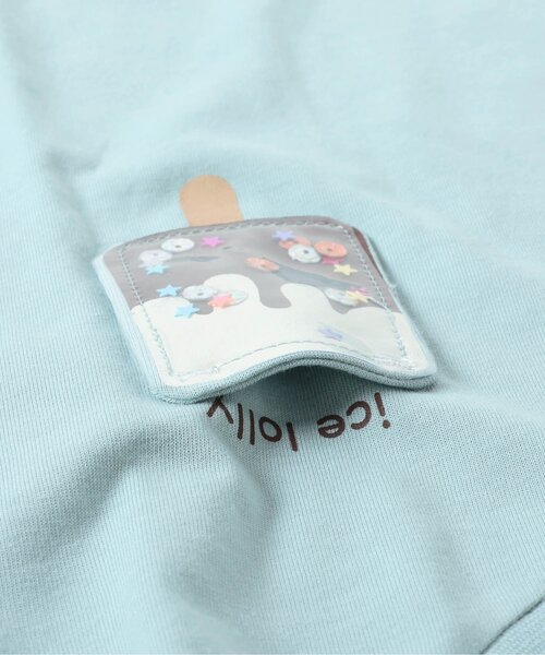 apres les cours(アプレレクール)の「【UVカット/速乾/接触冷感】モチーフポケット半袖Tシャツ_ジュニア対応(Tシャツ/カットソー・キッズ・アイボリー/ピンク/ミント/イエロー・120/130/100/110/80/90)」の12枚目の写真