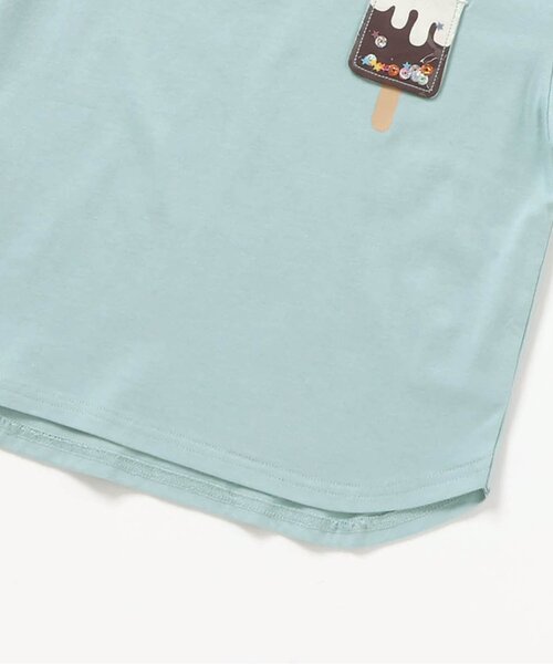 apres les cours(アプレレクール)の「【UVカット/速乾/接触冷感】モチーフポケット半袖Tシャツ_ジュニア対応(Tシャツ/カットソー・キッズ・アイボリー/ピンク/ミント/イエロー・120/130/100/110/80/90)」の11枚目の写真