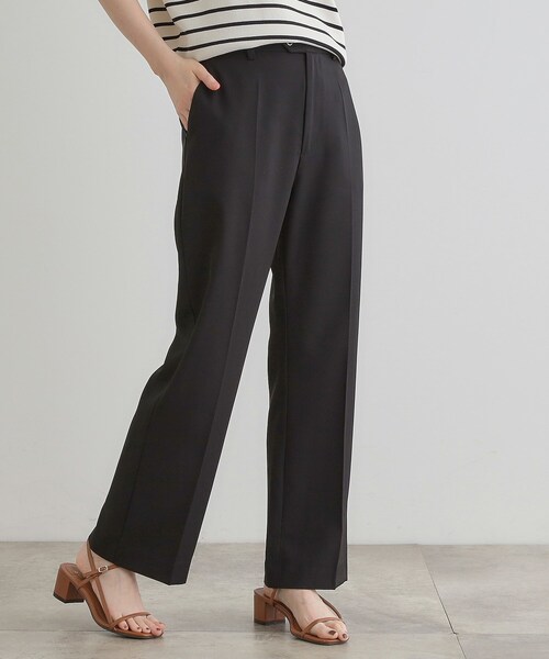 grove（グローブ）の「ひんやり、すらり。夏の美シルエット ドレープストレートパンツ（その他パンツ・レディース・ブラック/ベージュ/グレー・03/02/01/04/05）」の8枚目の写真