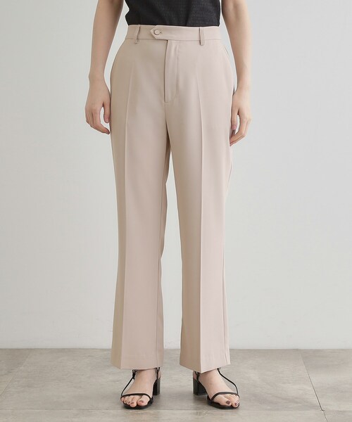 grove（グローブ）の「ひんやり、すらり。夏の美シルエット ドレープストレートパンツ（その他パンツ・レディース・ブラック/ベージュ/グレー・03/02/01/04/05）」の16枚目の写真