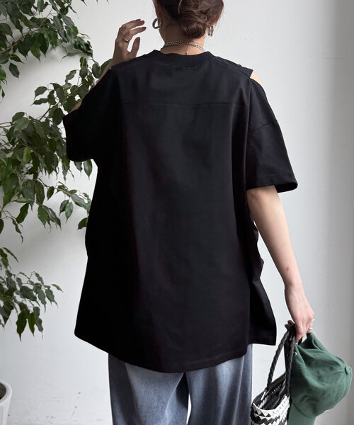 tシャツ アームスリットプルオーバー レディース アームスリットプルオーバー（Tシャツ/カットソー）｜DouDou
