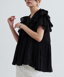 GALLEST | フリルレイヤードコットンブラウス(シャツ/ブラウス)