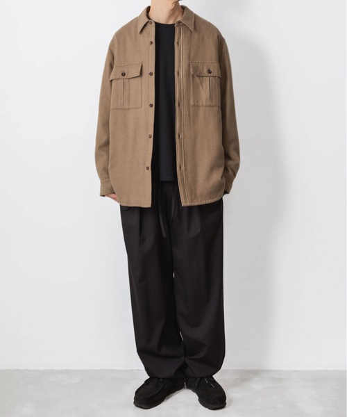 ATTACHMENT（アタッチメント）の「RY/CO/SI フランネル パディング L/Sシャツ / RY/CO/SI FLANNEL PADDING L/S SHIRT（シャツ/ブラウス・メンズ・ダークグレー/キャメル・2/1/3）」の8枚目の写真