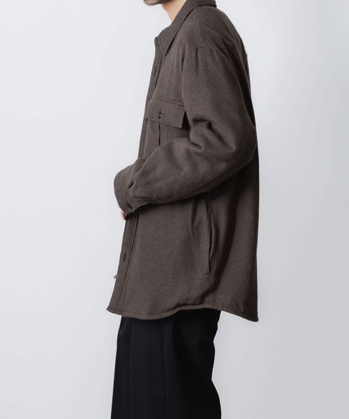 ATTACHMENT（アタッチメント）の「RY/CO/SI フランネル パディング L/Sシャツ / RY/CO/SI FLANNEL PADDING L/S SHIRT（シャツ/ブラウス・メンズ・ダークグレー/キャメル・2/1/3）」の10枚目の写真