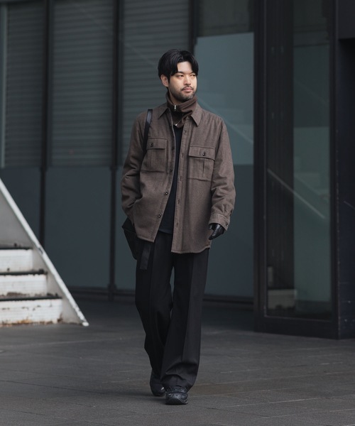 ATTACHMENT（アタッチメント）の「RY/CO/SI フランネル パディング L/Sシャツ / RY/CO/SI FLANNEL PADDING L/S SHIRT（シャツ/ブラウス・メンズ・ダークグレー/キャメル・2/1/3）」の18枚目の写真