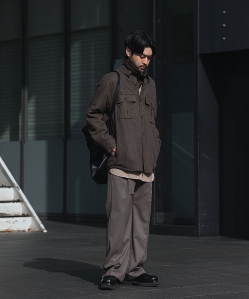 ATTACHMENT（アタッチメント）の「RY/CO/SI フランネル パディング L/Sシャツ / RY/CO/SI FLANNEL PADDING L/S SHIRT（シャツ/ブラウス・メンズ・ダークグレー/キャメル・2/1/3）」の15枚目の写真
