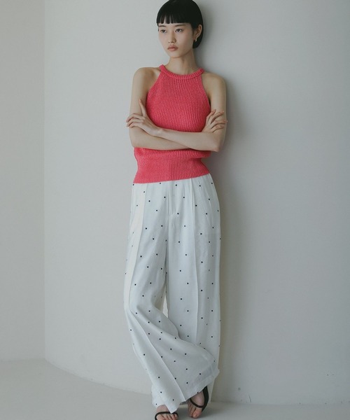 A part by（アパートバイ）の「アメスリメッシュニット（キャミソール・レディース・オフホワイト/ブラック/ピンク・FREE）」の22枚目の写真