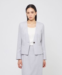 ノーカラージャケット（パープル/紫色系）ファッション通販 - ZOZOTOWN