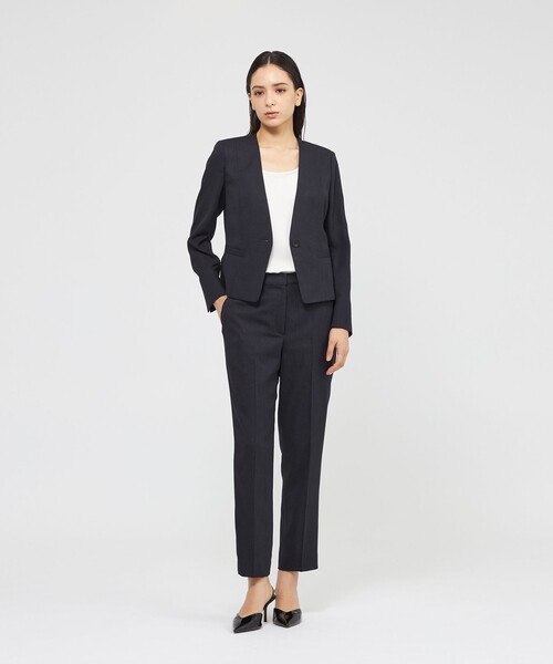 EPOCA（エポカ）の「スラブストレッチ ノーカラージャケット（ノーカラージャケット・レディース・ネイビー/ベージュ/パープル系その他4・38/40）」の13枚目の写真