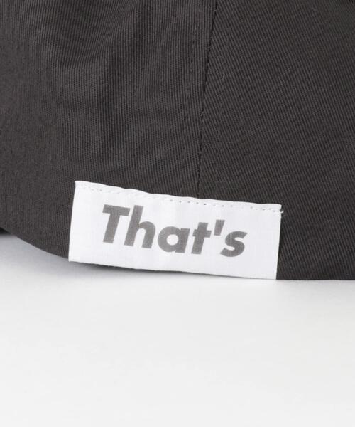 THE GOODLAND MARKET(ザグッドランドマーケット)の「That’s The CAP T.H.A.T.S(キャップ・メンズ・ブラウン系その他/チャコールグレー/ベージュ/インディゴブルー・FREE)」の12枚目の写真