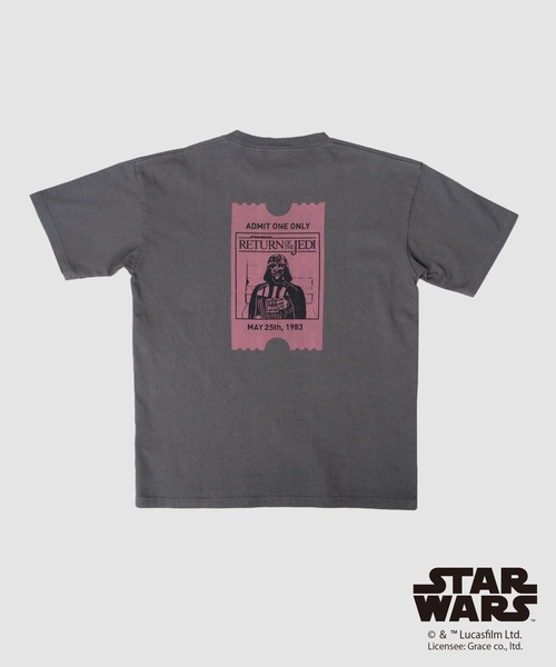 Goodwear（グッドウェア）の「STAR WARS 古着風 両面 コラージュプリント Tシャツ ビッグシルエット（エピソード6 ジェダイの復帰）（Tシャツ/カットソー・メンズ・ブラック系その他・M/L/XL）」の4枚目の写真