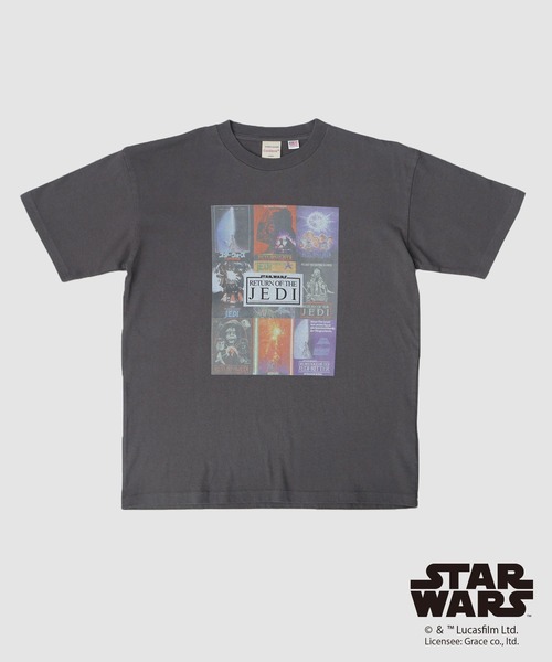 Goodwear（グッドウェア）の「STAR WARS 古着風 両面 コラージュプリント Tシャツ ビッグシルエット（エピソード6 ジェダイの復帰）（Tシャツ/カットソー・メンズ・ブラック系その他・M/L/XL）」の16枚目の写真