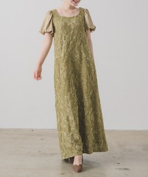 INTER FACTORY（インターファクトリー）の「モール刺繍ワンピースドレス made in INTER FACTORY 【オケージョンドレス/結婚式/二次会/同窓会/成人式/お呼ばれ】（ドレス）」