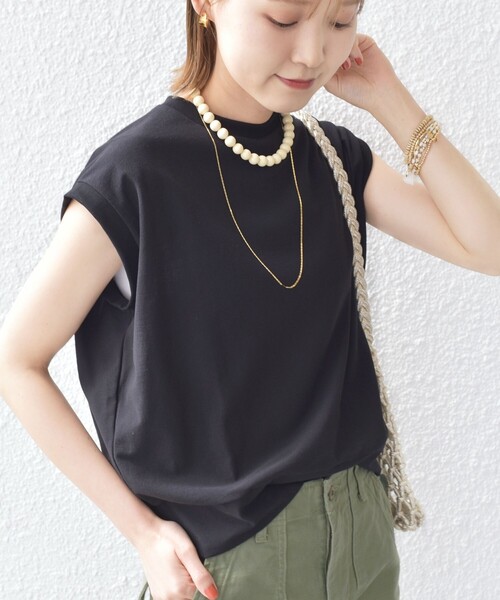 SHIPS for women / シップスウィメン 〈手洗い可能〉DEPEND アムンゼン ノースリーブ カットソー 手洗い可能〉DEPEND アムンゼン ノースリーブ カットソー（T