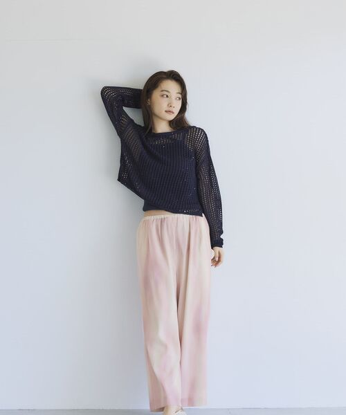 STRATA(エストラータ)の「グラデーションマーブルイージーパンツ 【低身長・小柄女性】(その他パンツ・レディース・ブルー/ピンク・ONE SIZE)」の5枚目の写真