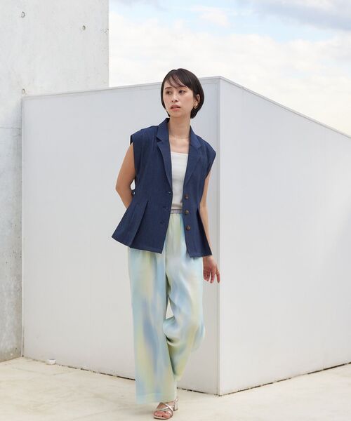 STRATA(エストラータ)の「グラデーションマーブルイージーパンツ 【低身長・小柄女性】(その他パンツ・レディース・ブルー/ピンク・ONE SIZE)」の8枚目の写真