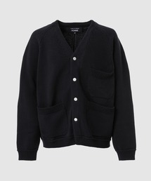 COMME des GARCONS HOMME(R f M\EI)3 POCKET COTTON KNIT CARDIGAN(J[fBK/{)