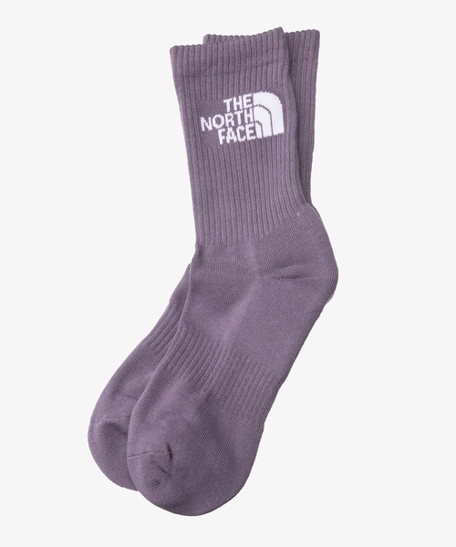 THE NORTH FACE(ザノースフェイス)の「【韓国限定・日本未入荷】THE NORTH FACE LOGO MID SOCKS / ノースフェイス ロゴ ミッドソックス ブランドロゴ 24㎝ 26㎝(ソックス/靴下・メンズ・パープル/ホワイト×ブラック/ブラック・24cm/26cm)」の3枚目の写真