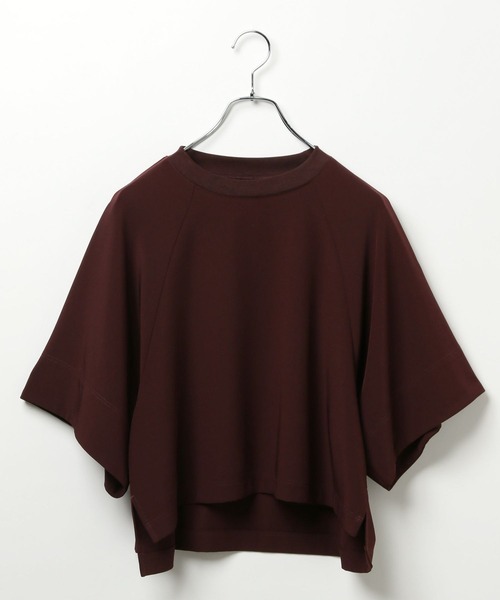 HEREIAM(ヘレイアム)の「【HEREIAM】イージーツイルTブラウス(Tシャツ/カットソー・レディース・ネイビー/バーガンディー・FREE)」の6枚目の写真