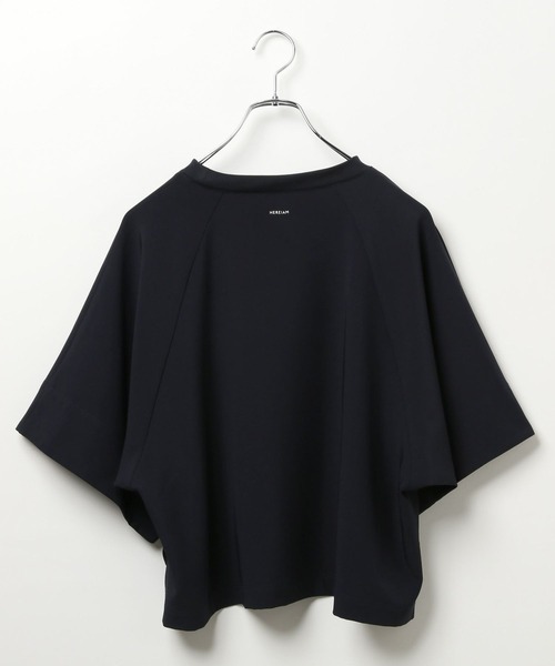 HEREIAM(ヘレイアム)の「【HEREIAM】イージーツイルTブラウス(Tシャツ/カットソー・レディース・ネイビー/バーガンディー・FREE)」の8枚目の写真