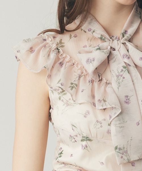 DEICY（デイシー）の「シアーシフォンフラワーブラウス（シャツ/ブラウス・レディース・ピンク/アイボリー・FREE）」の21枚目の写真