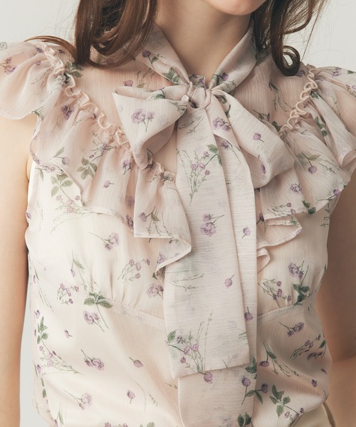 DEICY（デイシー）の「シアーシフォンフラワーブラウス（シャツ/ブラウス・レディース・ピンク/アイボリー・FREE）」の20枚目の写真