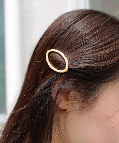 JUPITER(ジュピター)の「オーバルパールヘアピン(ヘアピン・レディース・ホワイト・FREE)」の2枚目の写真