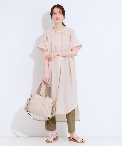 SHOO・LA・RUE(シューラルー)の「【撥水】ポケットタック2WAYトートバッグ(トートバッグ・レディース・ブラック/ベージュ/イエロー・00)」の8枚目の写真