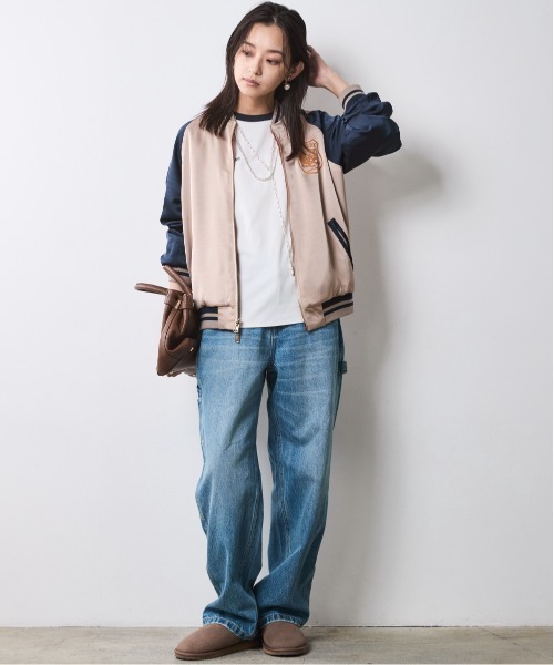 CHIC STYLE（シックスタイル）の「ペインターデニムパンツ＜大きいサイズ有＞シックスタイル（デニムパンツ・レディース・ネイビー系/ブルー系・88/84/76/73/80/122/114/106/98/96/92）」の19枚目の写真