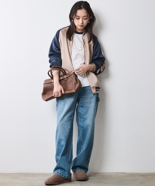 CHIC STYLE（シックスタイル）の「ペインターデニムパンツ＜大きいサイズ有＞シックスタイル（デニムパンツ・レディース・ネイビー系/ブルー系・88/84/76/73/80/122/114/106/98/96/92）」の20枚目の写真