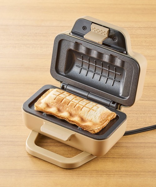 CUTENSIL/キューテンシル】ハーフホットサンドメーカー（キッチン家電