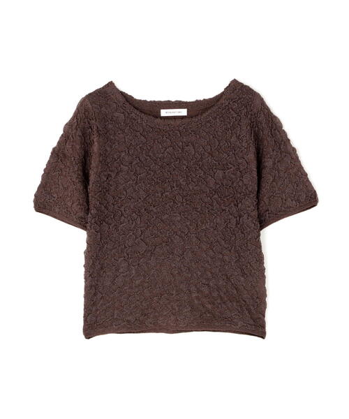 本日2/11削除❗️イエナ／ほぼ未使用美品❤️MANTECOショートコート ブラウン MUHET（ミュエータ）の「ポケット付きポロニット（ニット