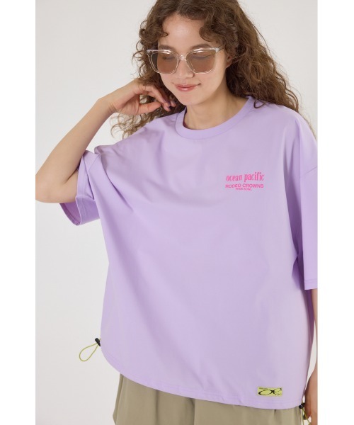 RODEO CROWNS WIDE BOWL(ロデオクラウンズワイドボウル)の「(OP)ラッシュガード Tシャツ(Tシャツ/カットソー・レディース・パープル/ブラック/オフホワイト・FREE)」の5枚目の写真