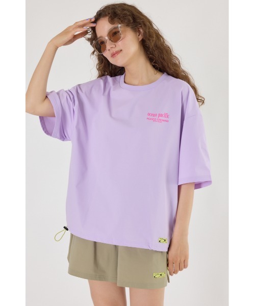 RODEO CROWNS WIDE BOWL(ロデオクラウンズワイドボウル)の「(OP)ラッシュガード Tシャツ(Tシャツ/カットソー・レディース・パープル/ブラック/オフホワイト・FREE)」の4枚目の写真