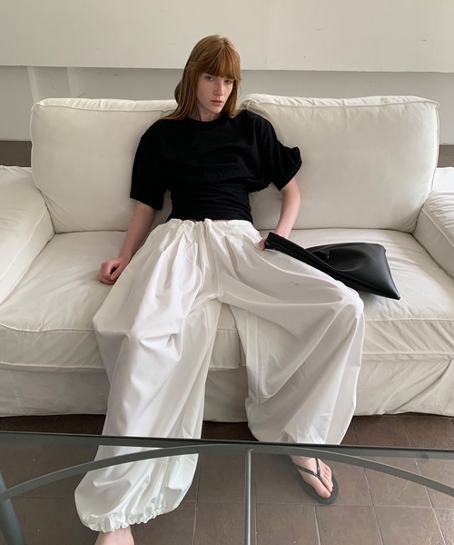 LONSLAN】タックボリューム バルーンパンツ CHLONW25s060-ファッション