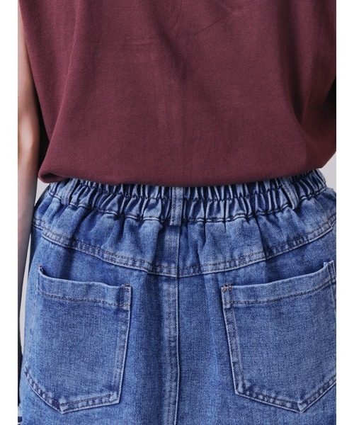 DOLLUPOOPS（ドールアップウップス）の「【ZOZO限定商品】デニム×柄ティアードスカート（デニムスカート・レディース・ネイビー/アイボリー・38）」の20枚目の写真