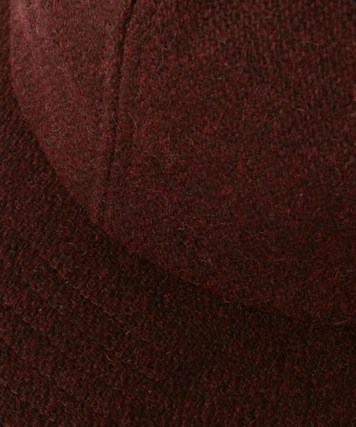 Another Edition（アナザーエディション）の「ウールエンブロキャップ/AE W EMB CAP◆（キャップ・レディース・ダークグレー/ワインレッド・フリー）」の5枚目の写真