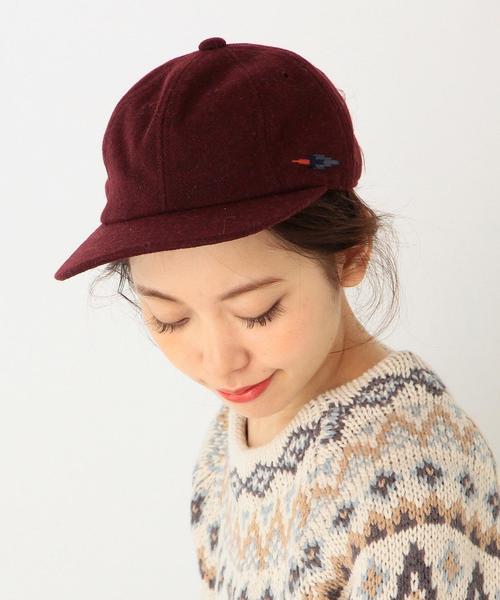 Another Edition（アナザーエディション）の「ウールエンブロキャップ/AE W EMB CAP◆（キャップ・レディース・ダークグレー/ワインレッド・フリー）」の8枚目の写真