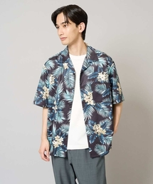 a.v.v（アーヴェヴェ）の「【イージーケア/接触冷感】アロハ柄プリント五分袖オープンカラーシャツ【毛玉・シワになりにくい】（シャツ/ブラウス）」