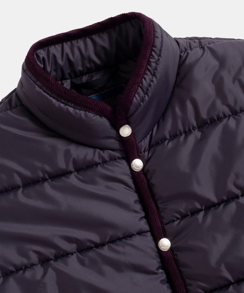 LAVENHAM（ラベンハム）の「Horizontal Big Quilt Mickfield Jackets Mens / ホリゾンタル ミックフィールド ジャケット メンズ（ダウンジャケット/コート・メンズ・パープル・S/M/L/XL）」の7枚目の写真