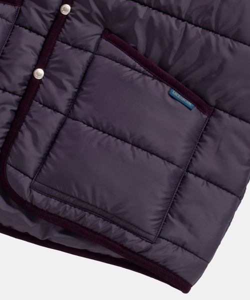 LAVENHAM（ラベンハム）の「Horizontal Big Quilt Mickfield Jackets Mens / ホリゾンタル ミックフィールド ジャケット メンズ（ダウンジャケット/コート・メンズ・パープル・S/M/L/XL）」の6枚目の写真