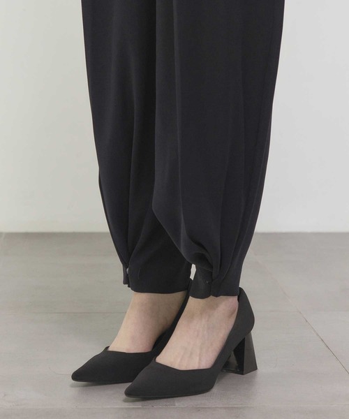 THE PERMANENT EYE(ザパーマネントアイ)の「【THE TOKYO/ザトウキョウ】2way Tuck Pants/2WAYタックパンツ(その他パンツ・レディース・ベージュ/ネイビー/ホワイト・36/38)」の10枚目の写真