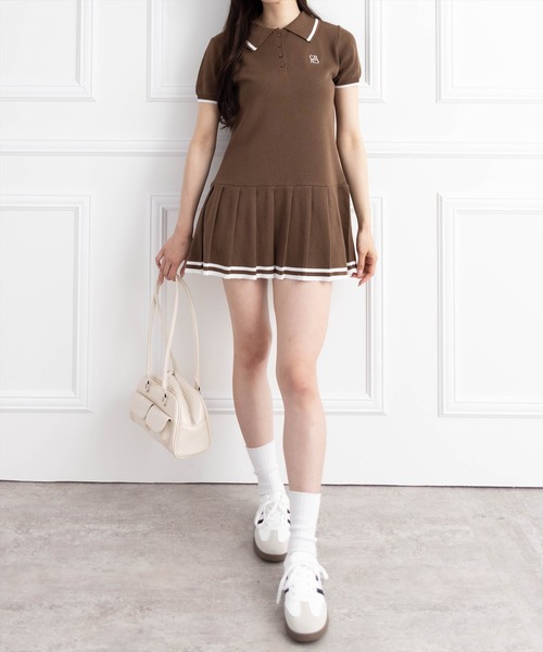 SANDRO ダブルブレスト 半袖ミニワンピース クリーム色 SANDRO ダブルブレスト 半袖ミニワンピース クリーム色